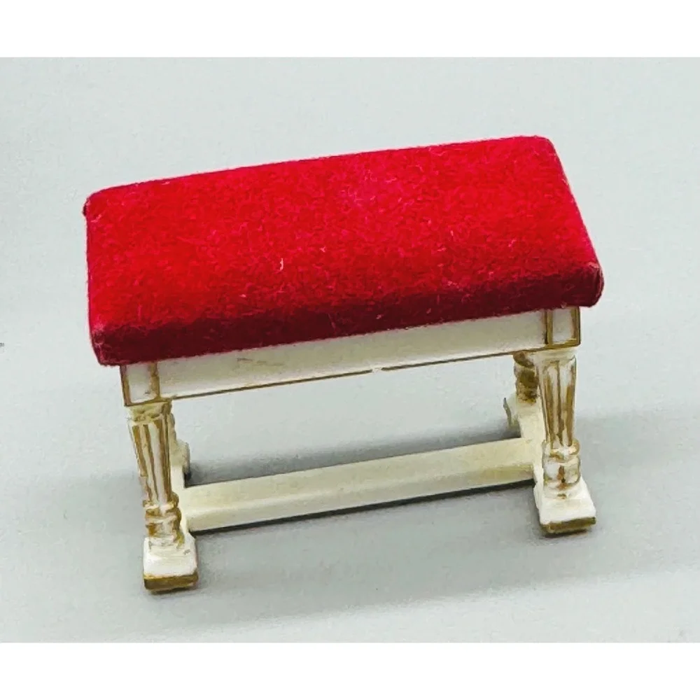 Ideal Petite Princess Dollhouse Furniture Grand Piano‎ Chairs Table Stool